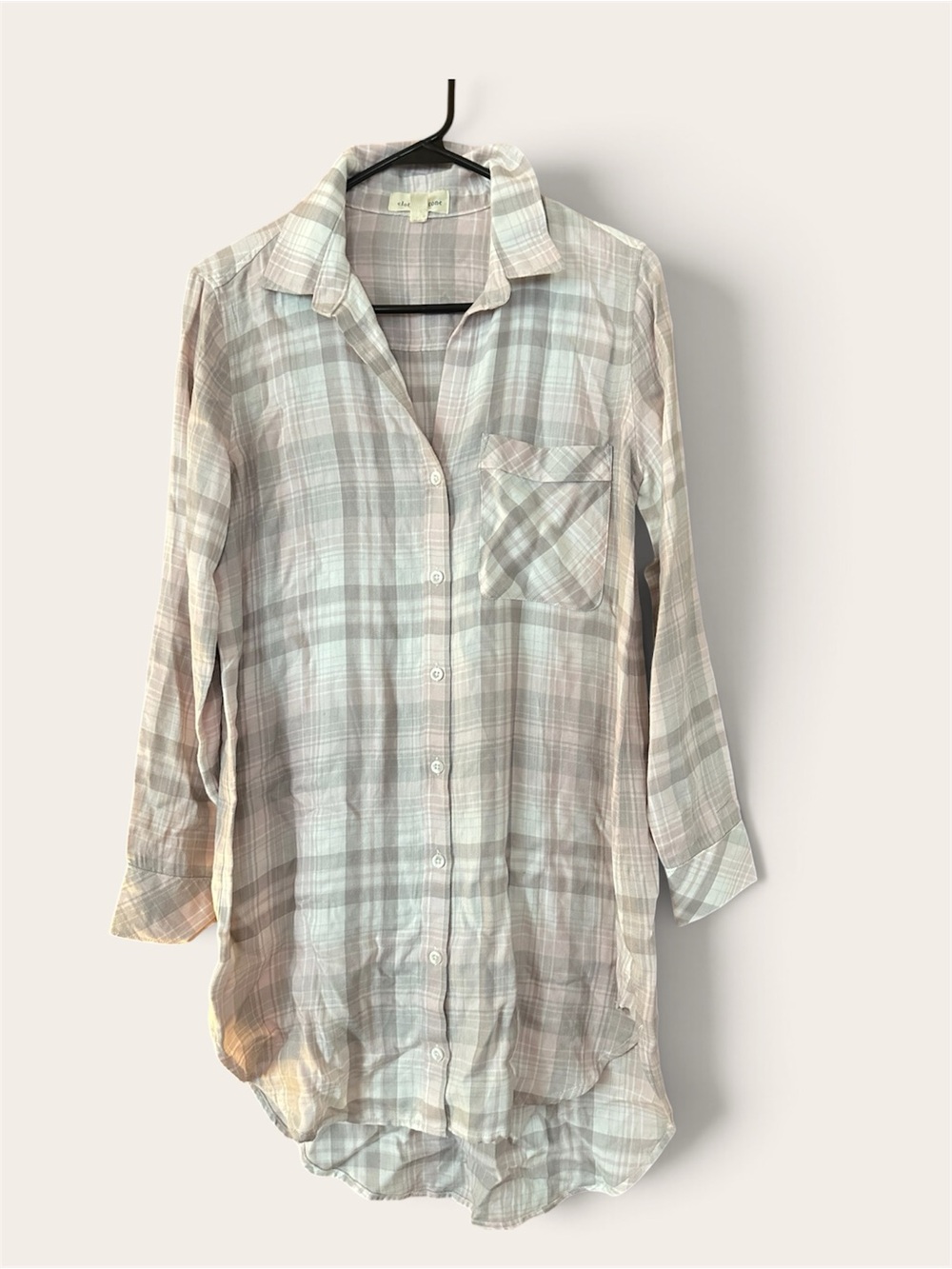 Cloth & Stone flannel mini shirt dress
